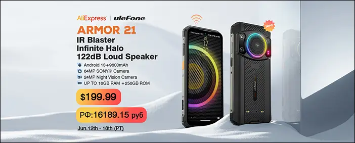 Ulefone Armor 21, teléfono resistente con iluminación RGB